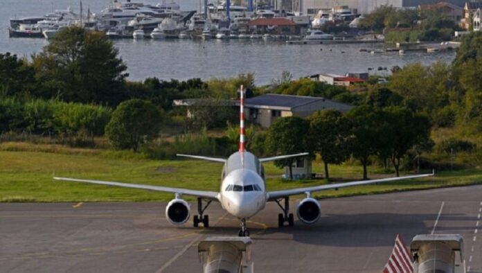 zbog-dojave-o-eksplozivnoj-napravi:-privremeno-zatvoren-tivatski-aerodrom