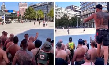 poljaci-„zauzeli“-trg-republike:-evo-sta-su-navijaci-leha-radili-u-centru-beograda-(video)