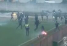 ŽESTOK SUKOB NAVIJAČA U NIKŠIĆU: Utakmica Druge lige Crne Gore morala da se prekine na pola sata (VIDEO) zestok-sukob-navijaca-u-niksicu:-utakmica-druge-lige-crne-gore-morala-da-se-prekine-na-pola-sata-(video)